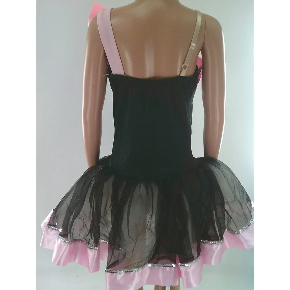 Pre-Owned Dance Costume Weissman 5184 Medium Child Pink Tutu Ballet YAGP Sequin